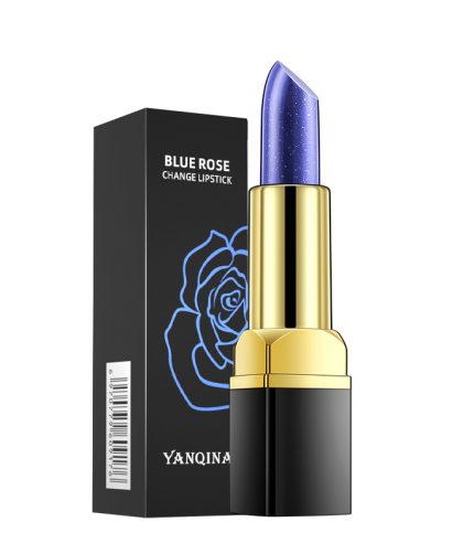 YANQINA Blue Enchanted Lipstick Warm Sensation Gradient Thousand People Thousand Colors Makeup Rendering Non-stick Cup Blue Rose