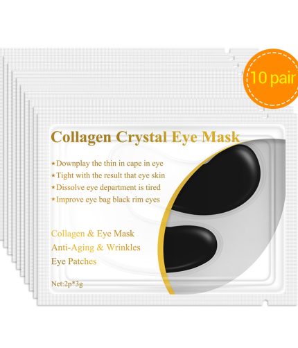 24K Gold  Spa Eye Mask Collagen Eye Patches Dark Circle Puffiness Bag Anti-Aging Wrinkle Firming