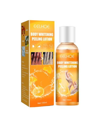 eelhoe black skin whitening orange body peeling lotion organic skin care whitening peel off lotion K1