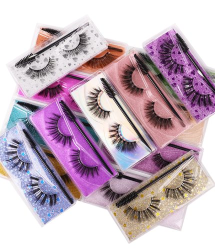 15 style eyelash mink hot sale vendor 5d mink fur false lashes  25mm 3D Mink Eyelashes with packing box Free sample A1